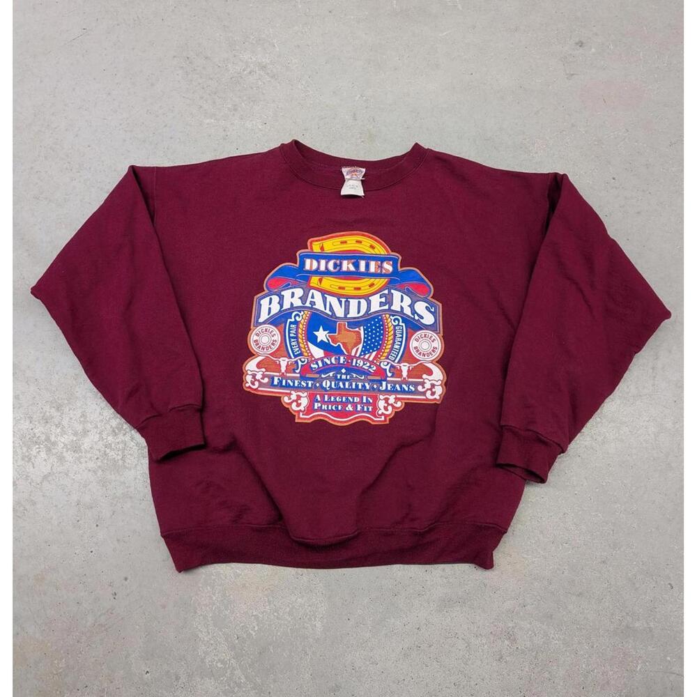 Vintage 90s Dickies Branders Cowboy Crew Neck Sweater